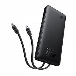 baterie-externa-baseus-airpow-lite-10000mah-22-5w-incarcare-rapida-usb-c-usb-a-cablu-dual-lightning-si-usb-c-negru