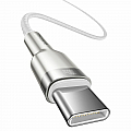 cablu-baseus-cafule-series-metal-usb-c-la-usb-c-100w-1m-alb