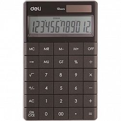 calculator-birou-modern-deli-12-digits-negru