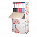 container-arhivare-esselte-standard-bibliorafturi-deschidere-laterala-alb