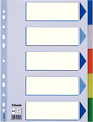 separator-a4-esselte-din-plastic-11-perforatii-5-culori