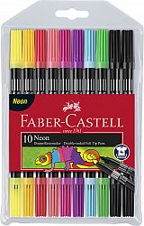 carioca-10-culori-2-capete-culori-neon-faber-castell