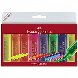 textmarker-faber-castell-1546-varf-tesit-1-5-mm-8-culori-superfluorescente-set