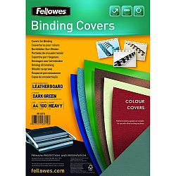 coperta-a4-carton-fellowes-verde-inchis