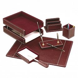 set-de-birou-forpus-din-piele-eco-cu-7-piese-culoare-bordeaux