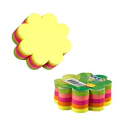 notes-autoadeziv-die-cut-floare-67-x-67-mm-5-x-50-file-set-stick-n-5-culori-fluorescente