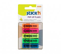 film-index-autoadeziv-45-x-12mm-5-x-30-file-set-stick-n-pop-up-sign-here-5-culori-neon