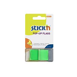 film-index-autoadeziv-45-x-25-mm-50-file-set-cu-dispenser-stick-n-pop-up-verde