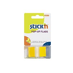 film-index-autoadeziv-45-x-25mm-50-file-set-cu-dispenser-stick-n-pop-up-transparent-galben