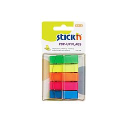 film-index-autoadeziv-45-x-12mm-5-x-40-file-set-cu-dispenser-stick-n-pop-up-5-culori-neon