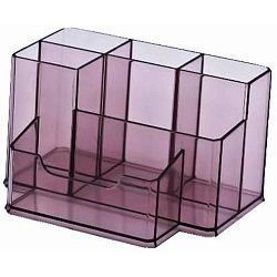 suport-plastic-pentru-accesorii-de-birou-6-compartimente-kejea-fumuriu