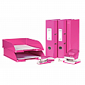 biblioraft-leitz-180-wow-a4-85mm-carton-laminat-roz-metalizat