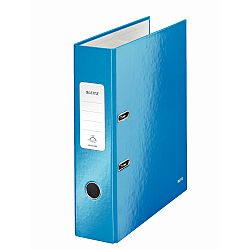 biblioraft-leitz-180-wow-a4-85mm-carton-laminat-albastru-metalizat