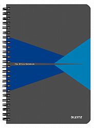 caiet-de-birou-cu-spira-a5-office-leitz-dictando-90-coli-albastru