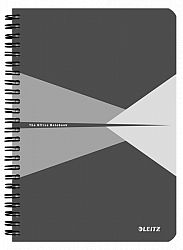 caiet-de-birou-cu-spira-a5-office-leitz-dictando-90-coli-gri