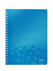 caiet-de-birou-cu-spira-a4-wow-leitz-dictando-80-coli-albastru