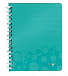 caiet-de-birou-cu-spira-a5-wow-leitz-dictando-80-coli-turcoaz