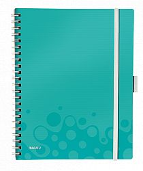 caiet-de-birou-cu-spira-a4-be-mobile-wow-leitz-dictando-80-coli-turcoaz