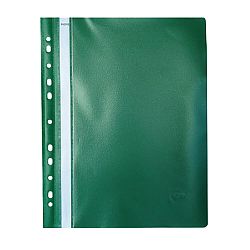 dosar-a4-din-plastic-cu-sina-si-11-multiperforatii-noki-verde