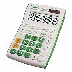 calculator-birou-noki-hcs002-12-digits-alb-verde