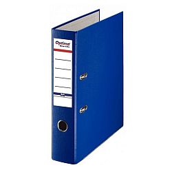 biblioraft-a4-plastifiat-pp-paper-margine-metalica-50-mm-optima-basic-bleumarin